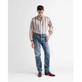 巴利/Bally 男士多色真丝束口袖衬衫 6303998