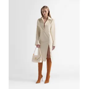 巴利/Bally 女士灰白色棉质衬衫裙 6304233