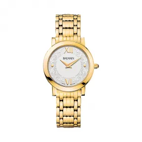 宝曼/Balmain Elegance Chic Mini 精钢镀金 石英机芯 女表 B1690.33.12