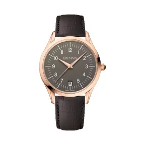 宝曼/Balmain Classic R Gent 精钢镀玫瑰金 石英机芯 男表 B4109.52.54