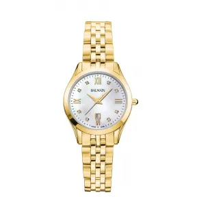 宝曼/Balmain 30 MM 不锈钢镀金 石英机芯 女表 B41103185