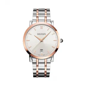 宝曼/Balmain Laelia Gent 精钢镀玫瑰金 石英机芯 男表 B4428.33.26