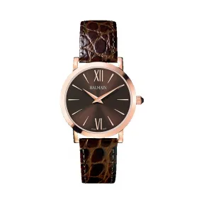 宝曼/Balmain Laelia Lady II 精钢镀玫瑰金 石英机芯 女表 B4439.52.52