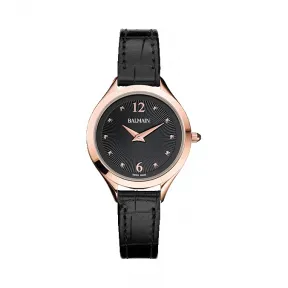 宝曼/Balmain Maestria Lady Round II 精钢镀玫瑰金 石英机芯 女表 B4519.32.64