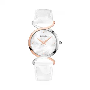 宝曼/Balmain Taffetas II 精钢镀玫瑰金 石英机芯 女表 B4678.22.86