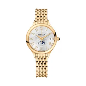 宝曼/Balmain de Moon Phase 精钢镀金 石英机芯 女表 B4910.33.12