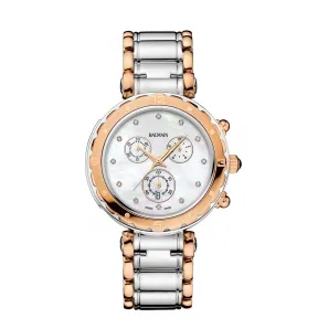 宝曼/Balmain 38MM 不锈钢镀玫瑰金 石英机芯 女表 B56383385