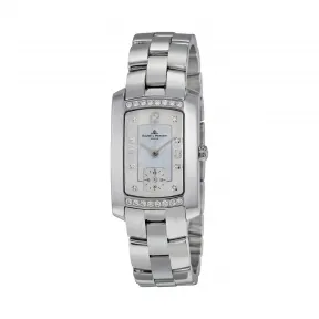 名仕/Baume & Mercier 汉伯顿 Hampton 系列 18K白金 镶钻 石英机芯 女表 BMMOA06991