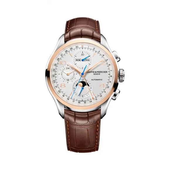 名仕/Baume & Mercier 克里顿 Clifton 系列 18k玫瑰金/精钢 自动机械机芯 男表 BMM0A10280