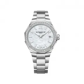 名仕/Baume & Mercier Riviera 精钢镶嵌美钻  抛光/缎面打磨 石英机芯 女表 M0A10662