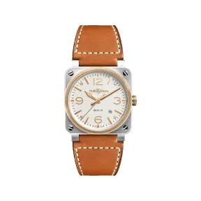 柏莱士/Bell&ross Instruments 系列 42MM 缎光抛光精钢 自动机械机芯 男表 BR0392-ST-PG-SCA