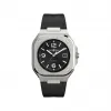 柏莱士/Bell&ross Instruments 系列 40MM 磨砂抛光精钢 自动机械机芯 男表 BR05A-BL-ST-SRB