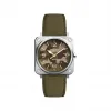 柏莱士/Bell&ross Instruments 系列 39MM 磨砂抛光精钢 石英机芯 男表 BRS-CK-ST-SCA