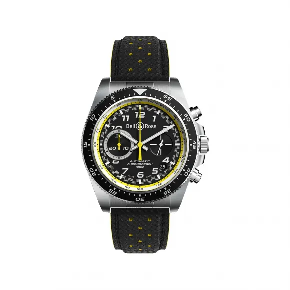 柏莱士/Bell&ross vintage 系列 43MM 磨砂-抛光精钢 自动机械机芯 男表 BRV394-RS20-SCA