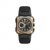 柏莱士/Bell&ross Experimental 系列 45MM 经过抛光和缎光处理的 18K 玫瑰金和陶瓷 自动机械机芯 男表 BRX1-CE-PG