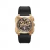 柏莱士/Bell&ross Experimental 系列 45MM 18K 玫瑰金 手动机械机芯 男表 BRX1-CHTB-PG