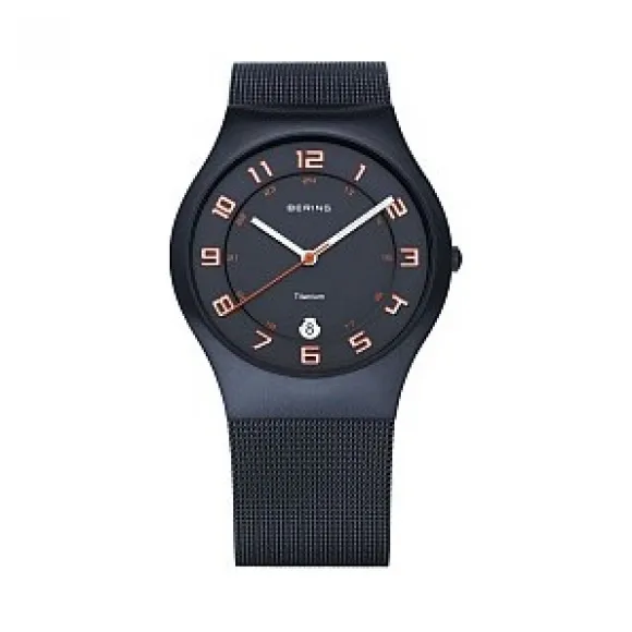 白令/Bering 钛合金 石英机芯 手表 11937-393