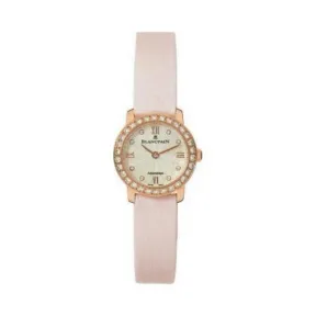 宝珀/Blancpain 特别系列 18k玫瑰金镶钻 自动机械机芯 女表 0062-312RO-52