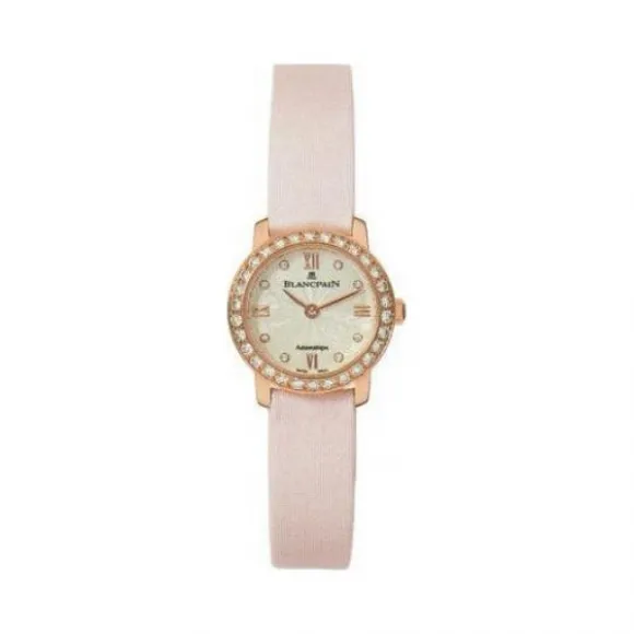 宝珀/Blancpain 特别系列 18k玫瑰金镶钻 自动机械机芯 女表 0062-312RO-52