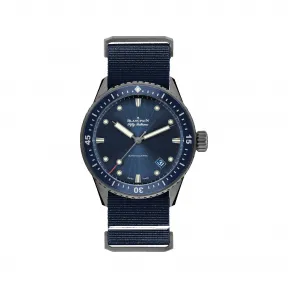 宝珀/Blancpain Fifty Fathoms 五十噚系列 缎面磨砂灰色陶瓷表壳 自动机械机芯 男表 5000-0240-