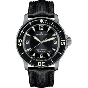 宝珀/Blancpain Fifty Fathoms 五十噚系列 自动机械机芯 男表 5015-12B30-B52B