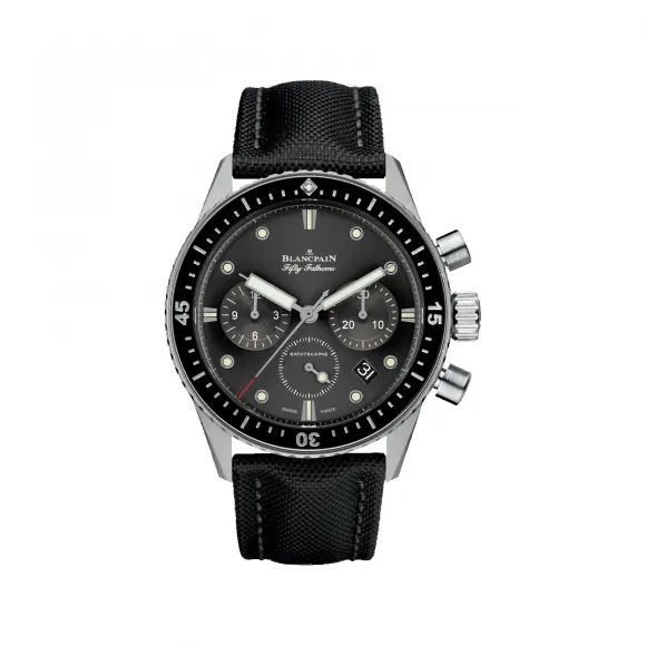 宝珀/Blancpain Fifty Fathoms 五十噚系列 精钢表壳 自动机械机芯 男表 5200-1110-B52A