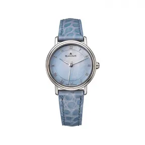 宝珀/Blancpain 29MM 18K白金 自动机械机芯 女表 6102-1590-54