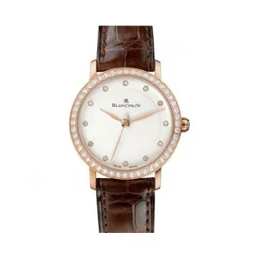 宝珀/Blancpain Women 女装腕表系列 18k玫瑰金 自动机械机芯 女表 6102-2987-55