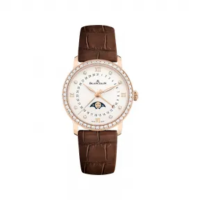 宝珀/Blancpain Women 女装腕表系列 红金表壳 自动机械机芯 女表 6126-2987-55A
