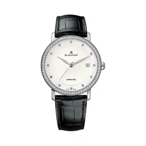 宝珀/Blancpain 经典系列 18k白金 自动机械机芯 男表 6223-1987-55B