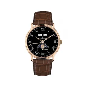 宝珀/Blancpain Villeret系列 红金表壳 自动机械机芯 男表 6639-3637-55B