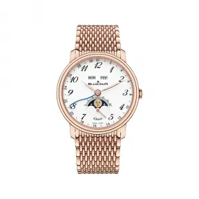 宝珀/Blancpain Villeret系列 红金表壳 自动机械机芯 男表 6639A-3631-MMB