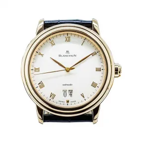 宝珀/Blancpain 18k玫瑰金 自动机械机芯 男表 6850-3642-55
