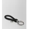 葆蝶家/Bottega Veneta 黑色编织小羊皮钥匙环 113539V001D1000