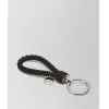 葆蝶家/Bottega Veneta 深咖啡色编织小羊皮钥匙环 113539V001D2006