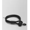 葆蝶家/Bottega Veneta 黑色编织小羊皮手链 113546V001D1000