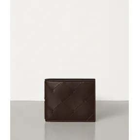 葆蝶家/Bottega Veneta INTRECCIATO编织小羊皮双折钱包 113993VO0BI2113