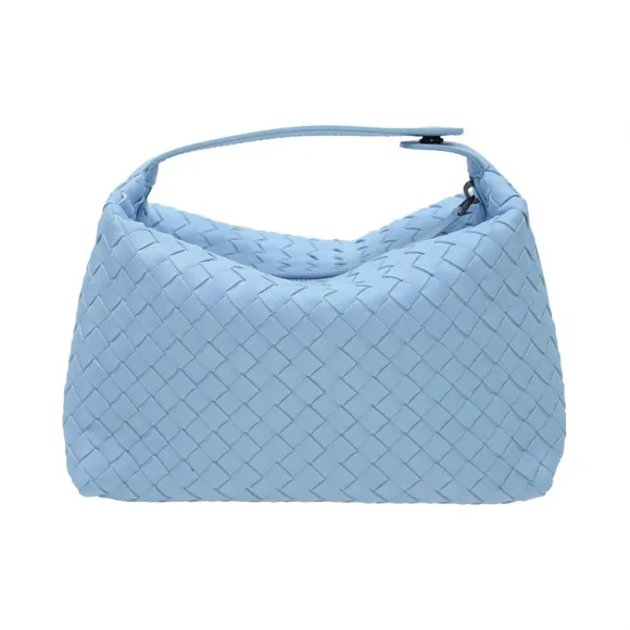 葆蝶家/Bottega Veneta  浅蓝色 羊皮 手提包 114087-V001N-4906