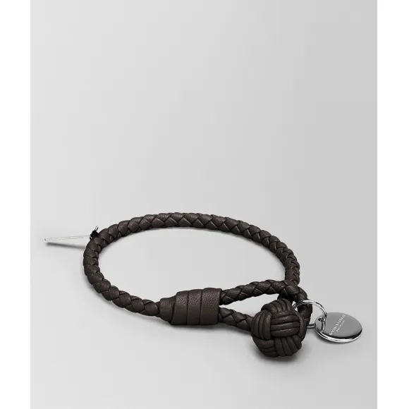 葆蝶家/Bottega Veneta 深咖啡色编织小羊皮手链 114095V001D2006