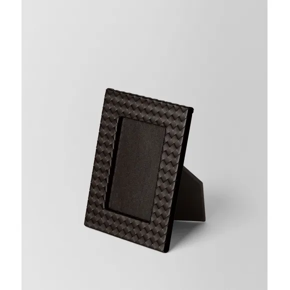 葆蝶家/Bottega Veneta 深咖啡色INTRECCIATO编织小羊皮小号镜框 139048V00132006