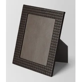 葆蝶家/Bottega Veneta 深咖啡色INTRECCIATO编织小羊皮大号相框 139050V00132006