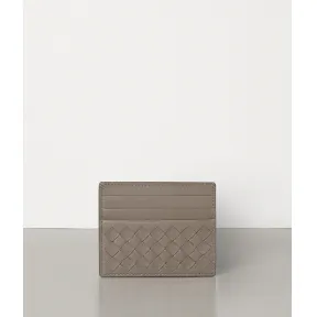 葆蝶家/Bottega Veneta 石灰色编织小羊皮卡片包 162150V001N2304
