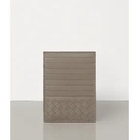 葆蝶家/Bottega Veneta 石灰色编织小羊皮卡片包 162156V001N2304
