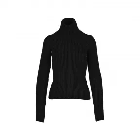 葆蝶家/Bottega Veneta 黑色 黑色高领罗纹针织 20A641065V08G0