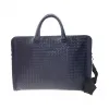 葆蝶家/Bottega Veneta  深蓝色 羊皮 手提包 248395-VQ131-4058