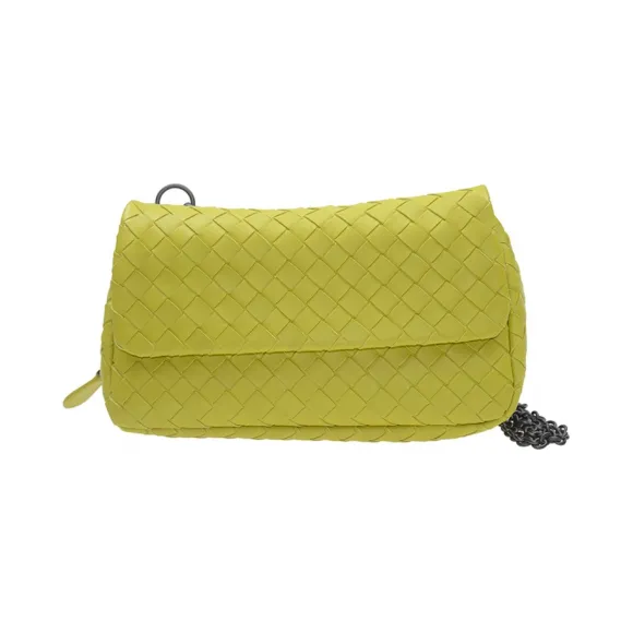 葆蝶家/Bottega Veneta  青绿色 羊皮 手提包 310774-V0016-3567