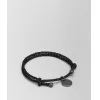 葆蝶家/Bottega Veneta 黑色编织小羊皮手链 339580V001N1000
