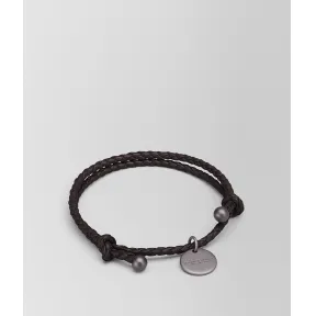 葆蝶家/Bottega Veneta 深咖啡色编织小羊皮手链 339580V001N2006