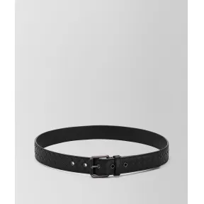 葆蝶家/Bottega Veneta 黑色编织皮带 407396V46501000