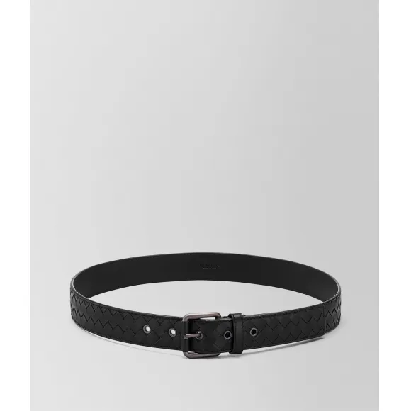 葆蝶家/Bottega Veneta 黑色编织皮带 407396V46501000